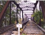 CSX swing bridge over the Grand River only one track survives today
